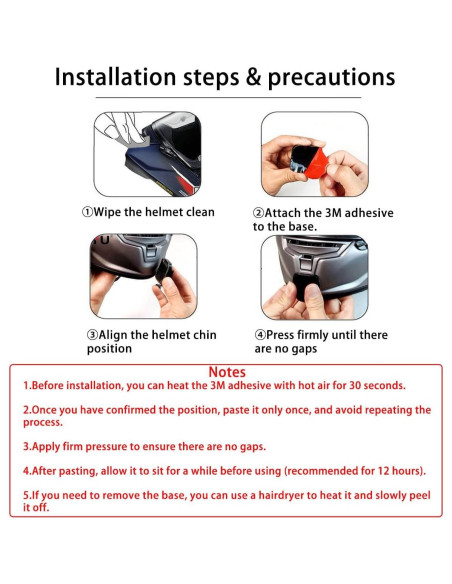 Kit Montaje Barbilla Casco Motocicleta StableNeino para GoPro Kit Montaje Barbilla Casco Motocicleta StableNeino para GoPro