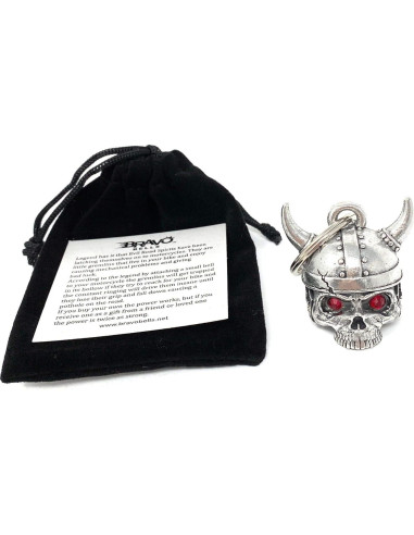 Bravo Bells Casco Vikingo Calavera Campana 3.81 cm