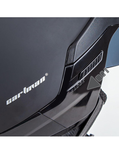 Casco Abierto Cartman para Motocicleta con Visera Solar, Grande