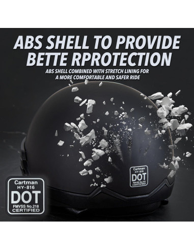 Casco Abierto CARTMAN Mediano con Visera Solar y Ligero