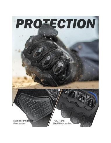 Guantes de Motocicleta KEMIMOTO L Transpirables Azul