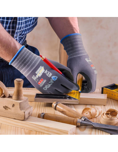 Guantes de Trabajo KAYGO KG18NB Nitrilo MicroFoam 3 Pares