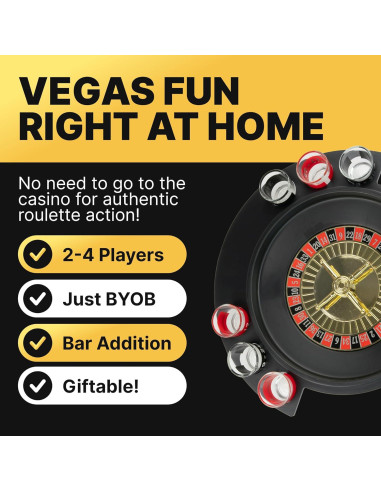 Set de Ruleta de Vasos de Chupito Fairly Odd, 6 PCS