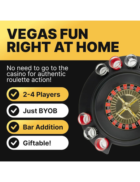 Set de Ruleta de Vasos de Chupito Fairly Odd, 6 PCS