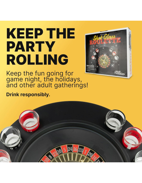 Set de Ruleta de Vasos de Chupito Fairly Odd, 6 PCS
