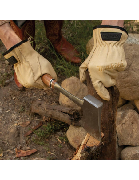 Guantes de Conductor Makita T-04195 de Cuero Genuino