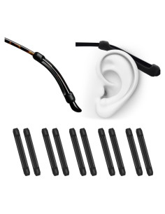 Fundas de Silicona para Patillas de Gafas PTSLKHN - 5 Pares Antideslizantes