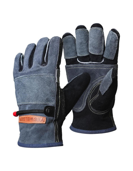 Guantes de Trabajo Yeswelder de Cuero Reforzados L
