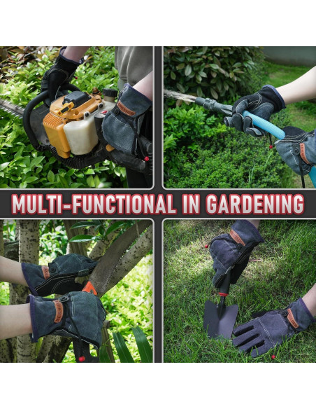 Guantes de Trabajo Yeswelder de Cuero Reforzados L