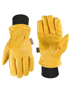 Guantes de Trabajo Invierno Wells Lamont Cuero Aislados Mediano