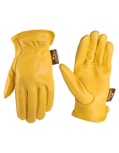 Guantes de Cuero de Ciervo Wells Lamont 962L Grande Dorado