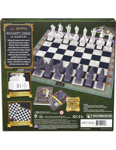 Ajedrez Mágico Harry Potter Spin Master, Juego para 2 Jugadores