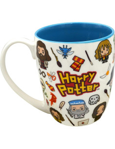 Taza Kawaii Harry Potter 325ml Cerámica Blanca 2