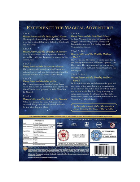 Harry Potter Colección Completa 8 Películas Blu-ray Harry Potter Colección Completa 8 Películas Blu-ray