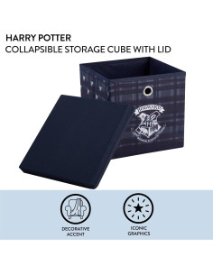 Cubo de Almacenamiento Plegable Harry Potter 25x25x25 cm 2