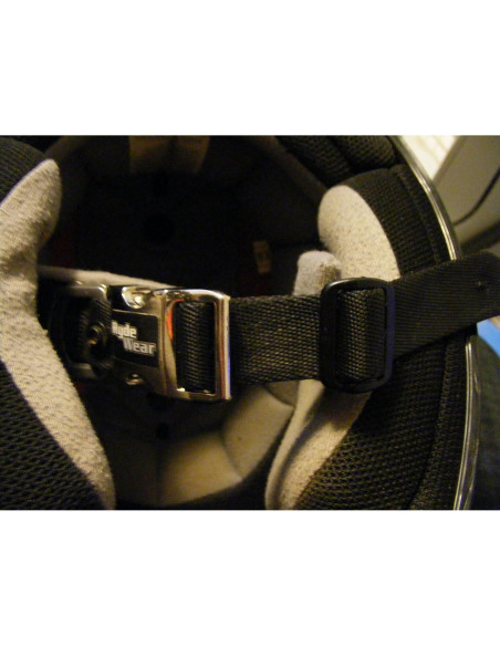 Liberación Rápida de Casco de Motocicleta Shubandit Negro