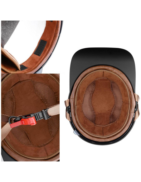 Casco de motocicleta Woljay Jr108 gris indio XX-Large