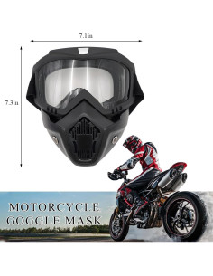 Gafas de Motocross DXNQ Casco Anti-UV Ajuste Universal 2