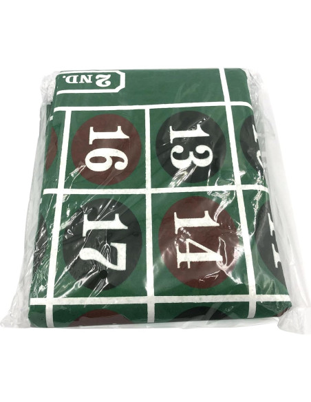 Fieltro de Mesa de Ruleta YH Poker 90x180 cm Verde