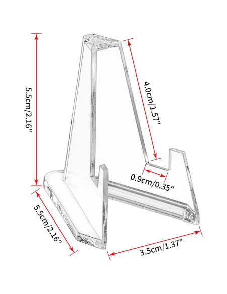 Soportes de Exhibición de Monedas LuluCircle 10 Piezas Acrílico Soportes de Exhibición de Monedas LuluCircle 10 Piezas Acrílico