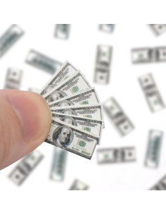 500 Piezas Billetes de 100 Dólares Miniatura HOMICO 2