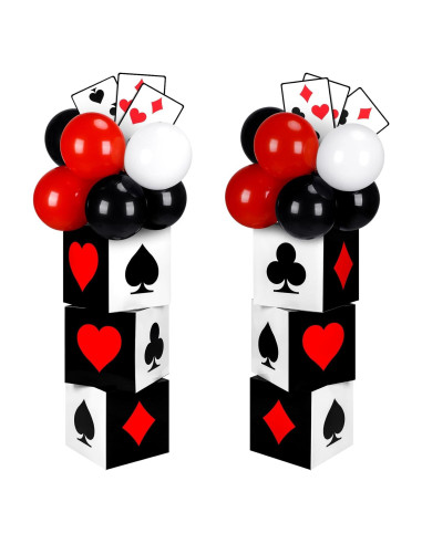 Juego de Decoraciones para Fiesta de Casino 60 Piezas