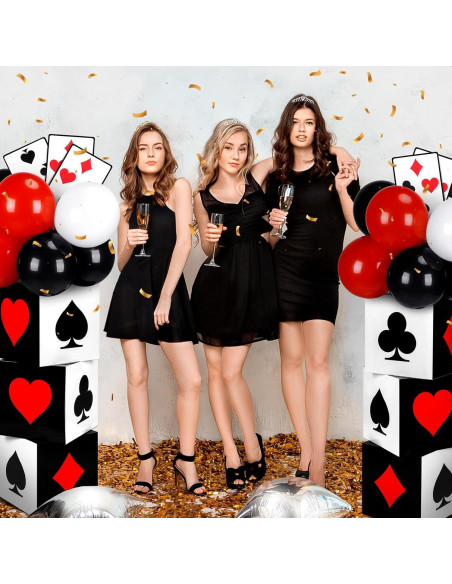 Juego de Decoraciones para Fiesta de Casino 60 Piezas