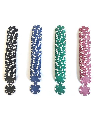 Fichas de Póker Seetooogames 100 Piezas 11.5g 4 Colores