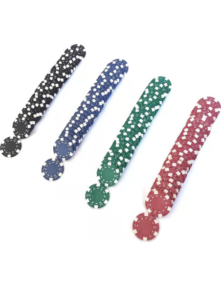 Fichas de Póker Seetooogames 100 Piezas 11.5g 4 Colores