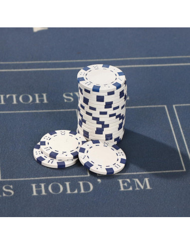 Juego de 500 Fichas de Póker LUOBAO con Estuche y Cartas