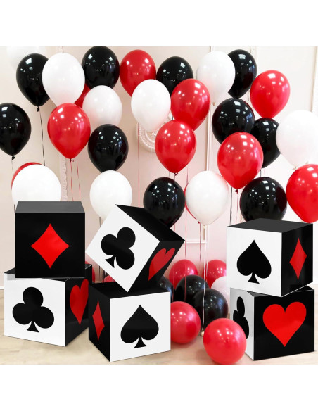 Cajas de Favor de Casino Zhanmai 4 Pcs 30 cm para Fiestas