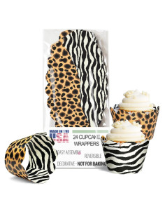 Fundas para Cupcake Confetti Couture 24 Piezas Safari