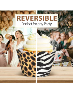 Fundas para Cupcake Confetti Couture 24 Piezas Safari 2