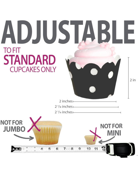 Fundas para Cupcake Confetti Couture - 24 Piezas Reversibles