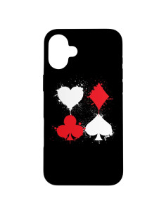 Funda Protectora iPhone 16 Plus Diseño Póker Espadas