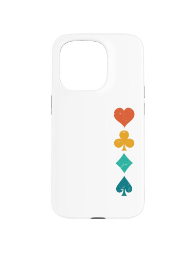 Funda Retro Naipes Jaybeez para iPhone 15 Pro Protectora