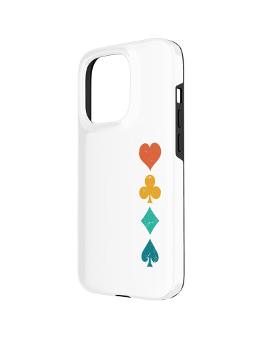 Funda Retro Naipes Jaybeez para iPhone 15 Pro Protectora