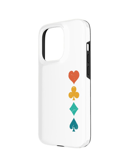 Funda Retro Naipes Jaybeez para iPhone 15 Pro Protectora