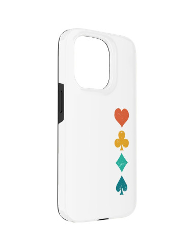 Funda Retro Naipes Jaybeez para iPhone 15 Pro Protectora