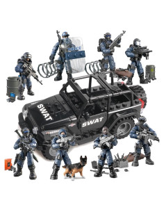 Bloques de Construcción Policía y Ejército GUANGDONG 8 Piezas