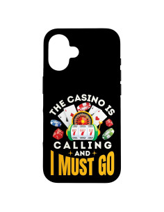Funda para iPhone 16 Casino Jugador de Póker y Blackjack