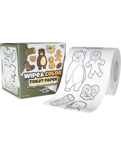 Rollo de Papel Higiénico Divertido Laughing Smith - Limpia y Colorea 2