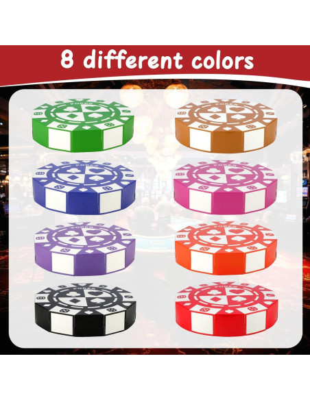 32 PCS Decoración Fiesta Casino SAYAYA Cajas Fichas 22,86 cm