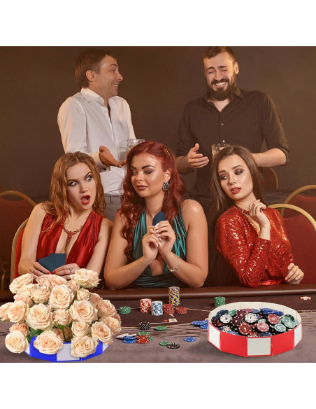 32 PCS Decoración Fiesta Casino SAYAYA Cajas Fichas 22,86 cm