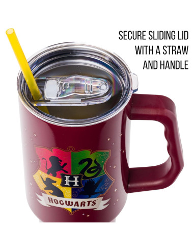 Copa Acero Inoxidable Silver Buffalo Hogwarts 1.18L