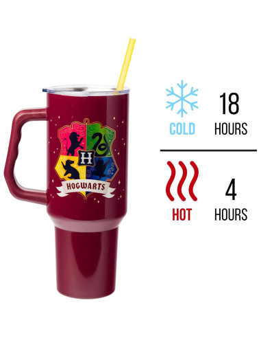 Copa Acero Inoxidable Silver Buffalo Hogwarts 1.18L