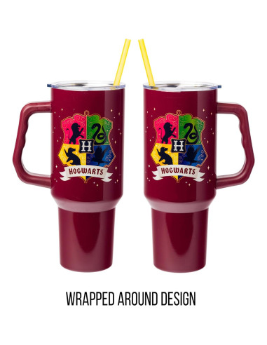 Copa Acero Inoxidable Silver Buffalo Hogwarts 1.18L