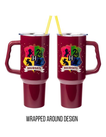 Copa Acero Inoxidable Silver Buffalo Hogwarts 1.18L