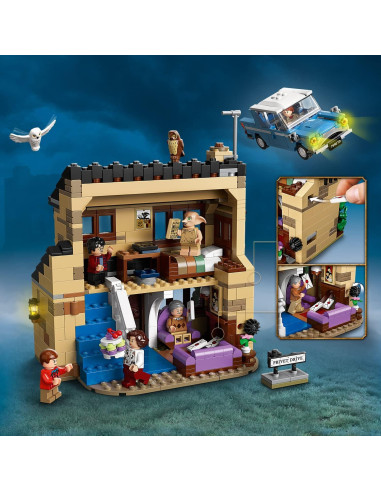 LEGO Harry Potter Casa Dursley 75968 con Coche Volador