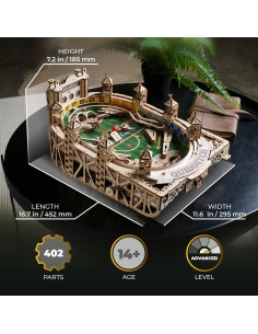 UGEARS Máquina de Pinball Quidditch 3D - 402 Piezas 2